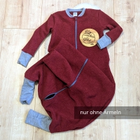 Woll-Schlafsack mit Füßen aus Wollfleece